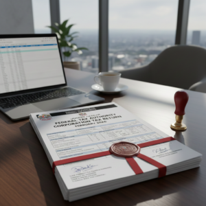 Image of corporate tax filing in the UAE for 2026